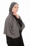 Farah - Dark Grey Jersey Hijab