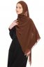 Chiffon Hijab - Brown