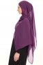 Chiffon Hijab - Dark Purple