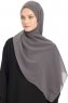 Chiffon Hijab - Dark Gray