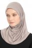 Yazmin - Light Brown Amira Hijab Ready To Wear