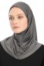 Yazmin - Dark Grey Amira Hijab Ready To Wear