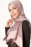 Alev - Dusty Pink Patterned Hijab