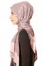 Alev - Dusty Pink Patterned Hijab
