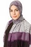 Alev - Purple Patterned Hijab