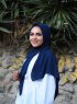 Alida - Navy Blue Cotton Hijab - Mirach