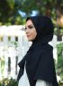 Alida - Black Cotton Hijab - Mirach