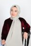 Alida - Taupe Cotton Hijab - Mirach
