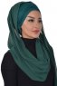 Alva - Dark Green Practical Hijab & Underscarf