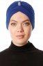 Arwa - Blue Crepe Chiffon Turban - Sehr-i Sal