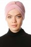 Arwa - Dark Pink Crepe Chiffon Turban - Sehr-i Sal