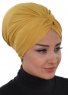 Astrid - Mustard Cotton Turban - Ayse Turban