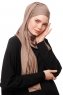 Asya - Dark Taupe Practical Viskos Hijab