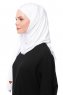 Asya - White Practical Viskos Hijab