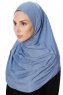 Ava - Indigo One-Piece Al Amira Hijab - Ecardin
