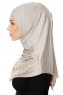 Ava - Light Taupe One-Piece Al Amira Hijab - Ecardin