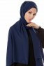 Ayla - Navy Blue Chiffon Hijab