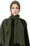 Ayla - Dark Green Chiffon Hijab