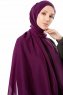Ayla - Dark Purple Chiffon Hijab