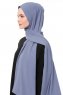 Aylin - Indigo Medine Silk Hijab - Gülsoy