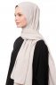 Aylin - Stone Grey Medine Silk Hijab - Gülsoy