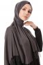 Aysel - Anthracite Pashmina Hijab - Gülsoy