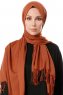 Aysel - Brown Pashmina Hijab - Gülsoy