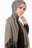 Aysel - Grey Pashmina Hijab - Gülsoy