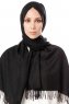 Aysel - Black Pashmina Hijab - Gülsoy