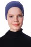 Azra - Navy Blue Parizien Underscarf - Ecardin