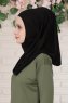 Wilda - Black Cotton Hijab