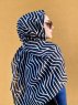 Berrin - Black Patterned Cotton Hijab - Mirach