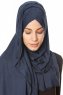 Betul - Navy Blue 1X Jersey Hijab - Ecardin