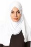 Betul - White 1X Jersey Hijab - Ecardin
