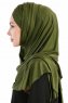 Cansu Khaki 3X Jersey Hijab Sjal Ecardin 200926-3