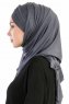 Cansu Mörkgrå 3X Jersey Hijab Sjal Ecardin 200927-3