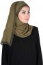Carin - Khaki Practical Chiffon Hijab