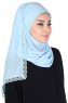 Carin - Light Blue Practical Chiffon Hijab