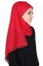 Carin - Red Practical Chiffon Hijab
