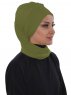 Carmen Khaki Praktisk Hijab Ayse Turban 325417-3
