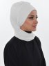 Carmen Offwhite Instant One-Piece Praktisk Hijab Ayse Turban 325424-3