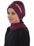 Carmen Plommon Praktisk Hijab Ayse Turban 325418-2