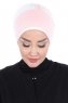 Clara - Dusty Pink & Creme Cotton Turban