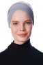 Defne - Dark Grey Parizien Underscarf - Ecardin