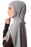 Derya - Dark Grey Practical Chiffon Hijab