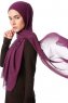Derya - Dark Purple Practical Chiffon Hijab