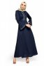 Deste - Navy Blue Dress - Miss Halima