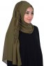 Disa - Khaki Practical Chiffon Hijab