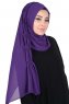 Disa - Purple Practical Chiffon Hijab