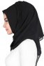 Disa - Black Practical Chiffon Hijab